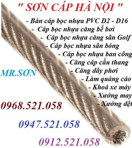 Cáp bọc nhựa cầu thang 0912.521.058 bán tăng đơ ống cầu thang nhà đẹp