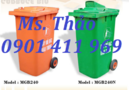 Tp. Hồ Chí Minh: Thùng rác công cộng, thùng rác nhựa 2 bánh xe, thùng đựng rác, thùng chứa rác CL1607515