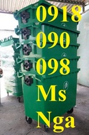 Bến Tre: xe rác nhựa composite, thùng rác ,thùng đựng rác , xe gom rác bằng tay giá rẻ CL1608622P9