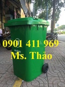 Tp. Hồ Chí Minh: Thùng rác công cộng 120 lít, thùng đựng rác nhựa, thùng rác 2 bánh xe CL1609505