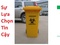 [4] túi rác nguy hại, hộp sắc nhọn màu vàng 5lit, thùng rác y tế đạp chân 15lit