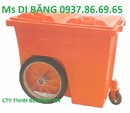 Thái Nguyên: thùng rác chim cánh cụt, thùng rác cá heo, thùng rác 660lit CL1628932