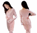 Tp. Hồ Chí Minh: $$$$$ Đầm ôm váy ren hoa hồng kèm phụ kiện ngọc trai D31116VN-M1 CL1630664
