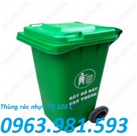 thùng rác nhựa, thùng rác nhựa 120l, thùng rác nhựa composiet 120l