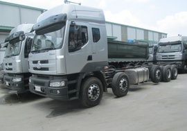 Bán trả góp xe tải chenglong 5 chân tải trọng 22T5 máy 340Hp thùng bạt 9m3