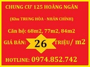 Tp. Hà Nội: Mở bán căn hộ CC full nội thất cao cấp ngay Trung Hòa Nhân Chính Chỉ 26tr/ m2 CL1633849