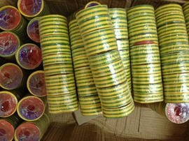 Electrical tape green/yellow