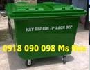 Tp. Hồ Chí Minh: thùng chứa rác công nghiệp, thùng rác 2 bánh xe, xe thu gom rác , xe rác nhựa CL1635754