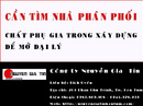 Tp. Hồ Chí Minh: Cần tìm nhà phân phối chất phụ gia trong xây dựng để mở đại CL1658400P18