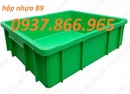 Lạng Sơn: thùng nhựa rỗng bánh xe, hộp nhựa cơ khí ạ, sóng nhựa đặc b9 giá rẻ CL1642873P6