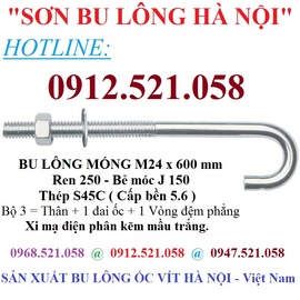 Bán Bu Lông Neo Móng M24,20,16 Hà Nội 0913.521.058 Bán Ubolt INOX 304