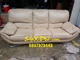 Sửa ghế sofa da bò cổ điển Italy tại hcm - Ghế sofa mới hcm