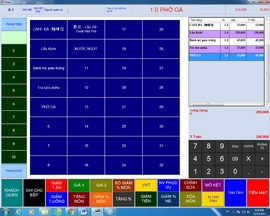 Phần mềm tính tiền bằng cảm ứng dùng cho nhà hàng