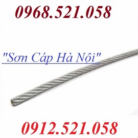 Cáp lụa mạ kẽm phi 2, phi 1,5 bán Hà Nội 0913.521.058 cáp bọc nhựa rẻ