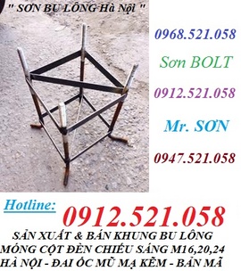 Chuyên bu lông móng 8.8,5.6 Hà Nội 0912.521.058 Bu Lông Neo L,J,A,U