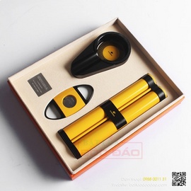 Giá set gạt tàn xì gà, ống đựng xì gà, dao cắt xì gà Cohiba chính hãng?