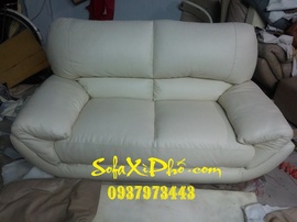 Sửa ghế sofa da bò ý - Bọc nệm ghế sofa ghế salon tai hcm