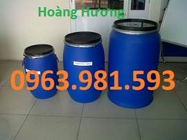 Thùng phuy nhựa, thùng phuy sắt, thùng phuy có nắp loại 220l, 100l