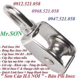 Puli Inox 1 tấn bán Hà Nội đây 0968.521.058 cáp Inox 304, cáp bọc nhựa