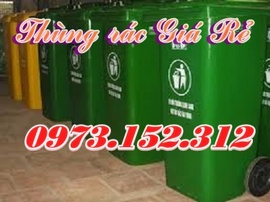 Thùng rác công cộng, thùng rác nhựa HDPE, 120, 240 lít giá rẻ