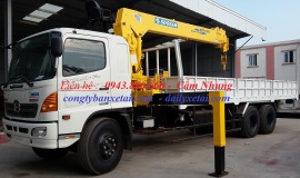 Đại lý xe tải xe cẩu HINO 6 tấn 4 , Xe cẩu HINO FC9JLSW - 6,4 TẤN , bán xe trả