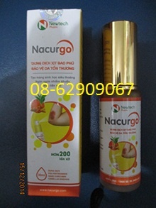 Nacurgo- Dùng để giúp cầm máu chữa vết thương tốt