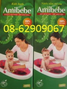 Bán Sản phẩm AMIBEBE- nước tắm em bé- làm hết rôm sảy, ăn ngủ tốt