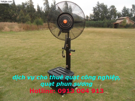 cho thuê quạt công nghiệp, quạt phun sương giá rẻ HN 0913004913