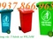 [1] thùng rác bệnh viện 240lit, túi rác thải tái chế, hộp đựng kim tiêm