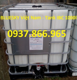 thùng nhựa màu trằng 1 khối, tank nhựa 1000l, téc nhựa 1000l