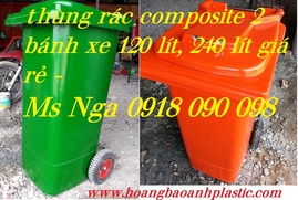 thùng đựng rác nhựa HDPE, thùng rác 120 lít, 240 lít, 660 lít, thùng rác cá heo