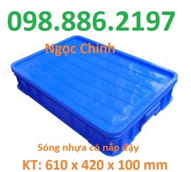 thùng nhựa công nghiệp, sóng nhựa đặc, thùng nhựa đan lưới,