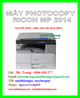 Máy photocopy đa năng mini Ricoh MP 2014 giá tốt nhất - minhkhangjsc