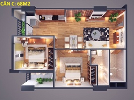 Chủ nhà bán căn hộ Chung cư Athena Complex, 68m2, 11tr/ m2 chênh cực rẻ