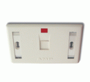 Tp. Hồ Chí Minh: Mặt ổ cắm đơn (Faceplate, 1-Port Standard, w/ Label & Icon, White) sẵn hàng CL1667117