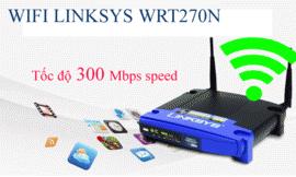 Router Wifi Linksys WRT300N 3 Anten 300Mbps Kích Sóng xuyên tường.