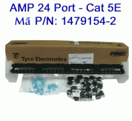 Thanh đấu nối mạng Patch Panel AMP 24 Port Cat5E‎ nhân rời chân đồng giá rẻ