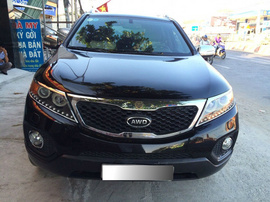 Bán xe Kia Sorento AT 2012, màu đen, giá tốt