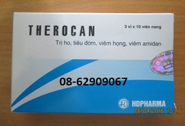 THEROCAN- Dùng để giảm ho, giảm đờm, chữa viêm họng, viêm Amidan