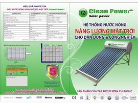 Máy Nước Nóng Năng Lượng Mặt Trời Clean Power