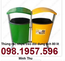 thùng rác inox, thùng rác EDHP, thùng rác văn phòng, thùng rác 680l, thùng