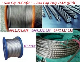 Bán Cáp thép Hàn Quốc hà nội 0913.521.058 cáp thép chống xoắn