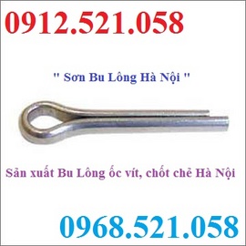 Bán chốt chẻ thép mạ kẽm D3 Hà Nội 0913.521.058 bu lông mạ kẽm M10x20