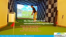 Thi công lắp đặt phòng golf 3D, phòng golf thường