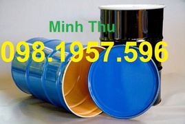 thùng phuy sắt, thùng phuy 220l, thùng phuy nhựa, thùng phuy đai sắt,