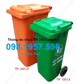 thùng rác 240l, thùng rác 120l, thùng rác 95l, thùng rác con thú, thùng ra