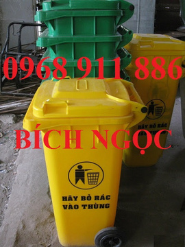 Thùng rác nhựa công nghiệp, thùng rác y tế đạp chân 15l, 20l, 120l, 240l