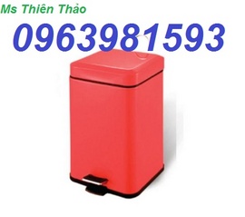 thùng rác inox, thùng rác văn phòng, thùng rác công sở, thùng rác gạt ta