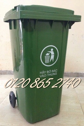 Bán thùng rác nhựa 240L, thùng rác 240L, thùng rác công cộng, thùng đựng rác 240