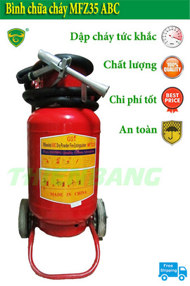 Đặc điểm sản phẩm bình chữa cháy bột ABC 35kg MFZL35